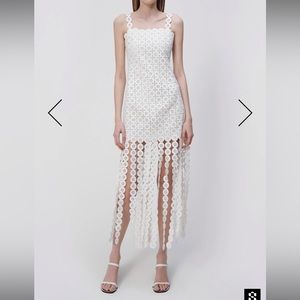 SIMKHAI Jaycee Circle Lace Midi Dress